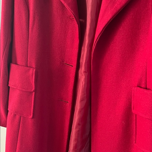 Body Central Vibrant Red Trench Coat - Picture 3 of 7